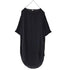 montaigne italian linen scalloped edge dress navy