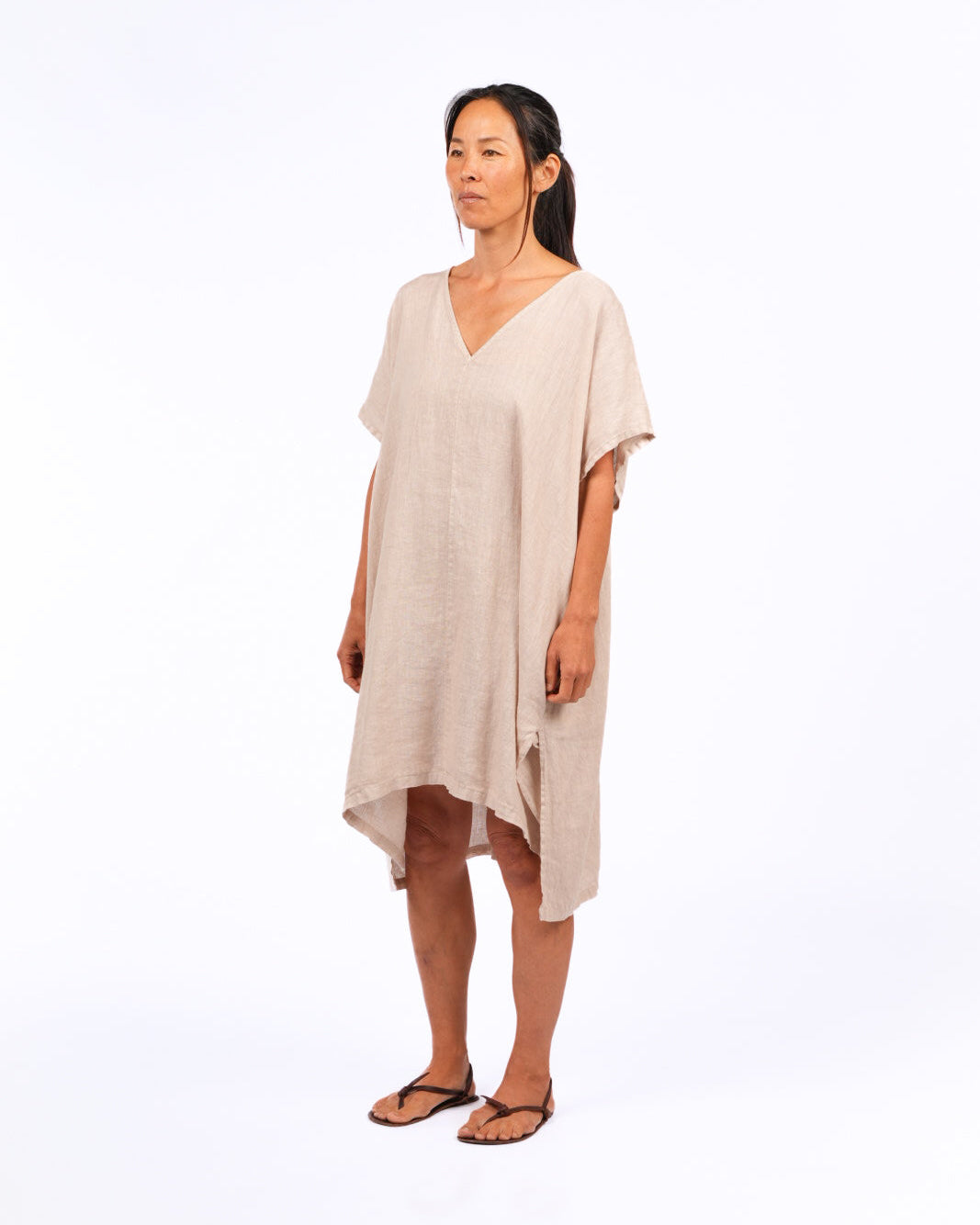 Montaigne Jacqueline Linen Kaftan Natural5