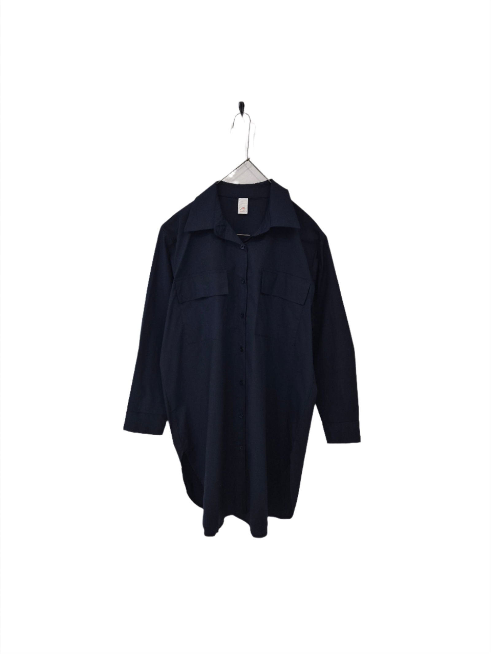 Montaigne Jane Button Up Shirt Navy1