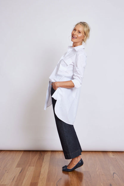 Montaigne Jane Button Up Shirt White3