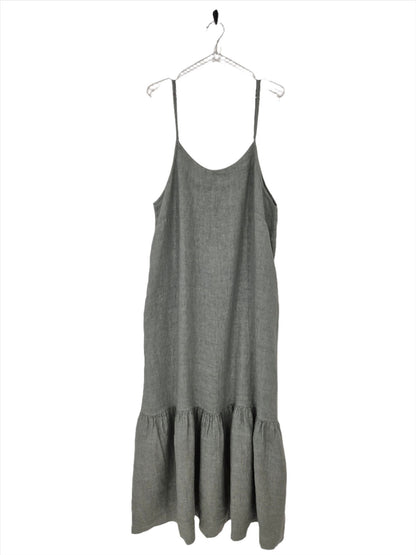 Montaigne Jolie Linen Maxi Dress Charcoal