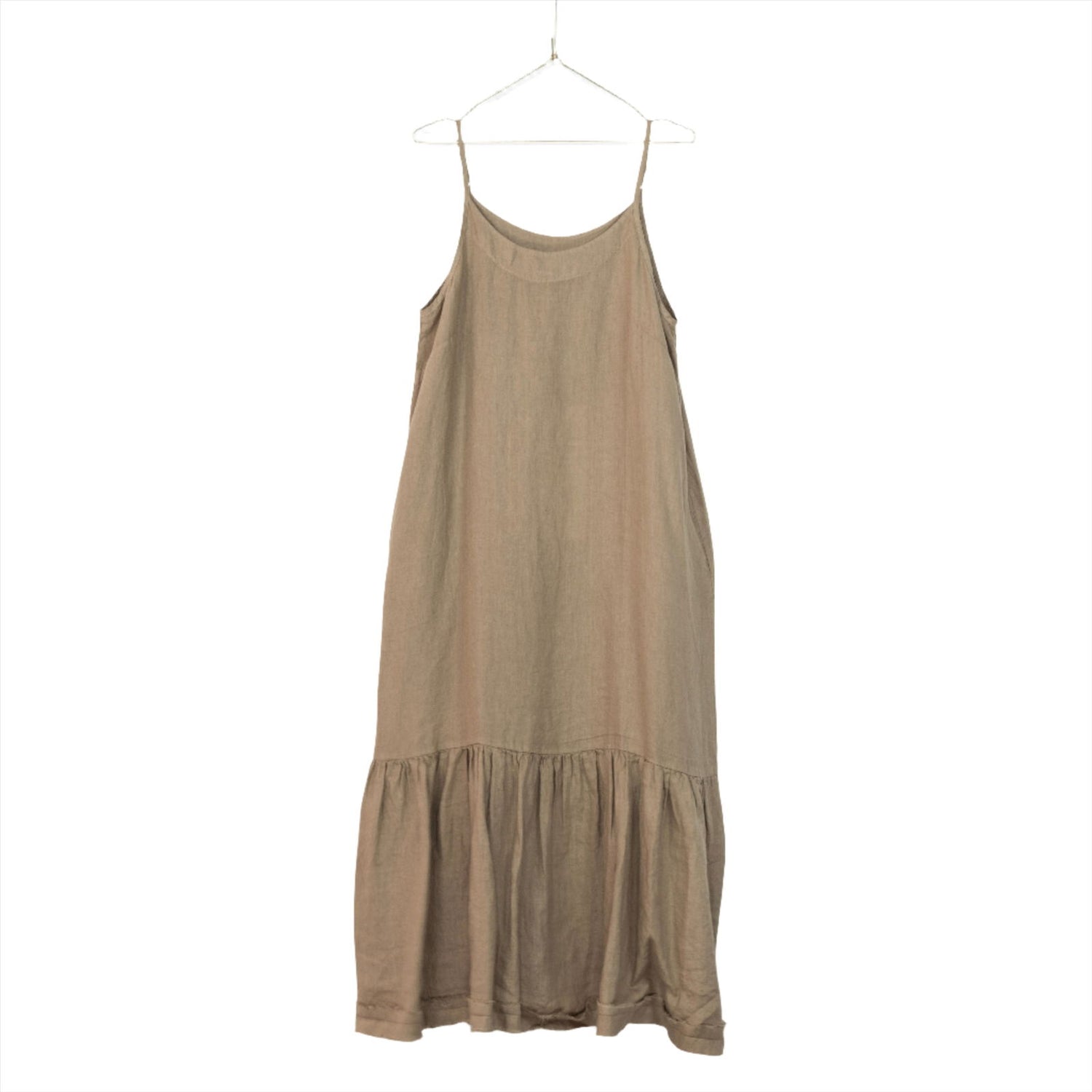 Montaigne Jolie Linen Maxi Dress Ocre