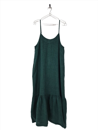 Montaigne Jolie Linen Maxi Dress Teal