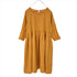 Montaigne Journee Baggy Linen Dress Mustard