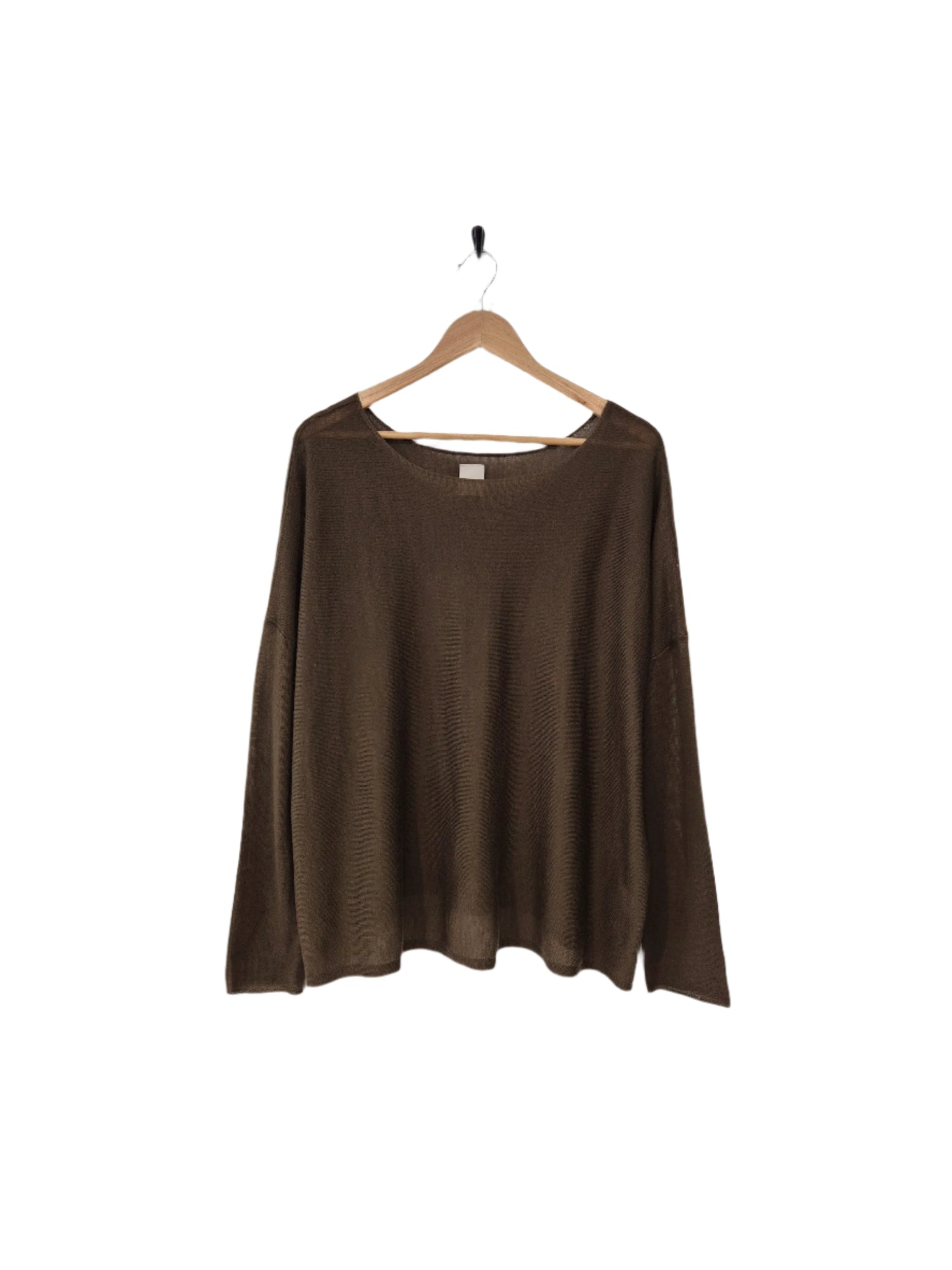 Montaigne Laurant 100% Australian Merino Superfine Loose Summer Knit Dark Green3