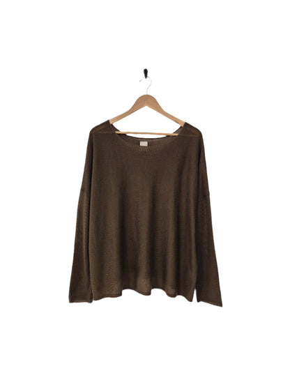 Montaigne Laurant 100% Australian Merino Superfine Loose Summer Knit Dark Green3