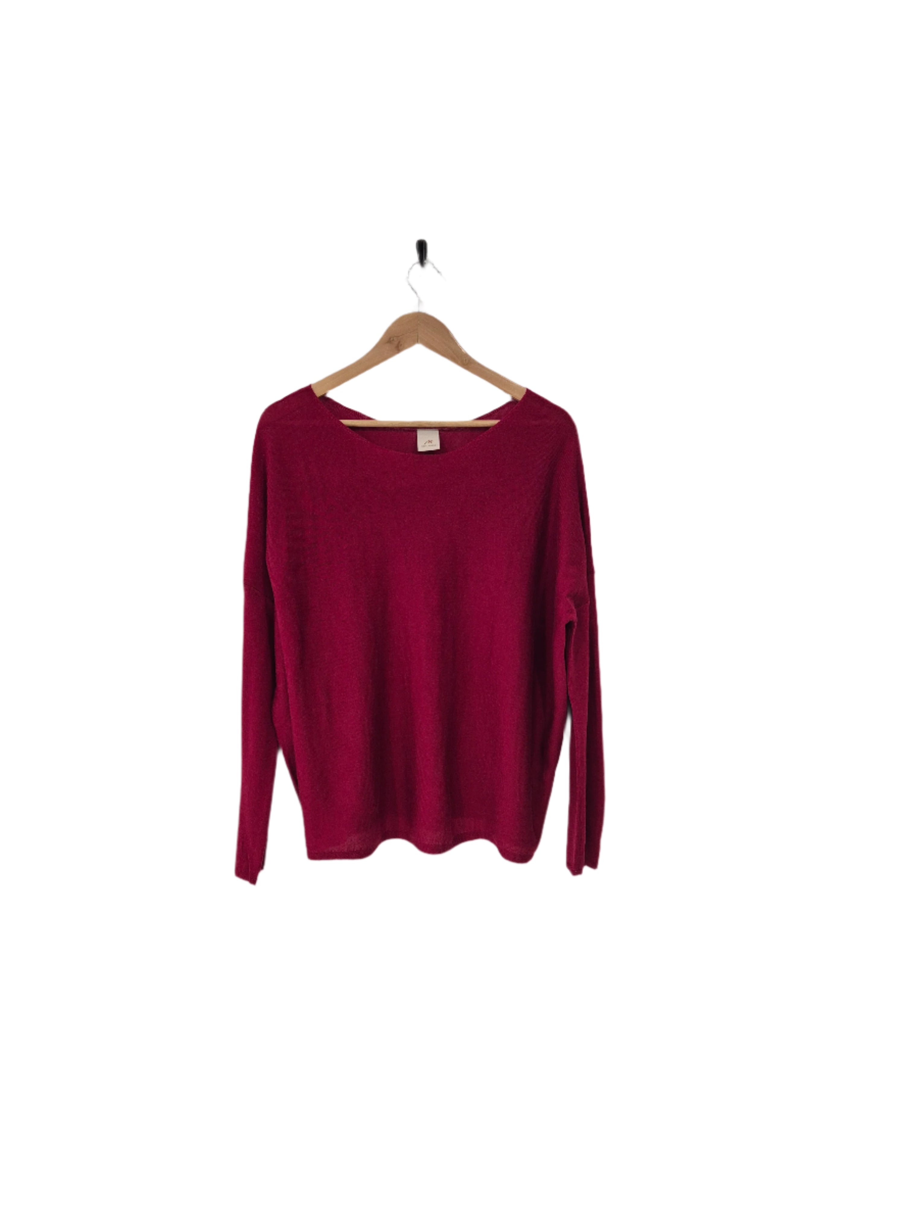 Montaigne Laurant 100% Australian Merino Superfine Loose Summer Knit Red1