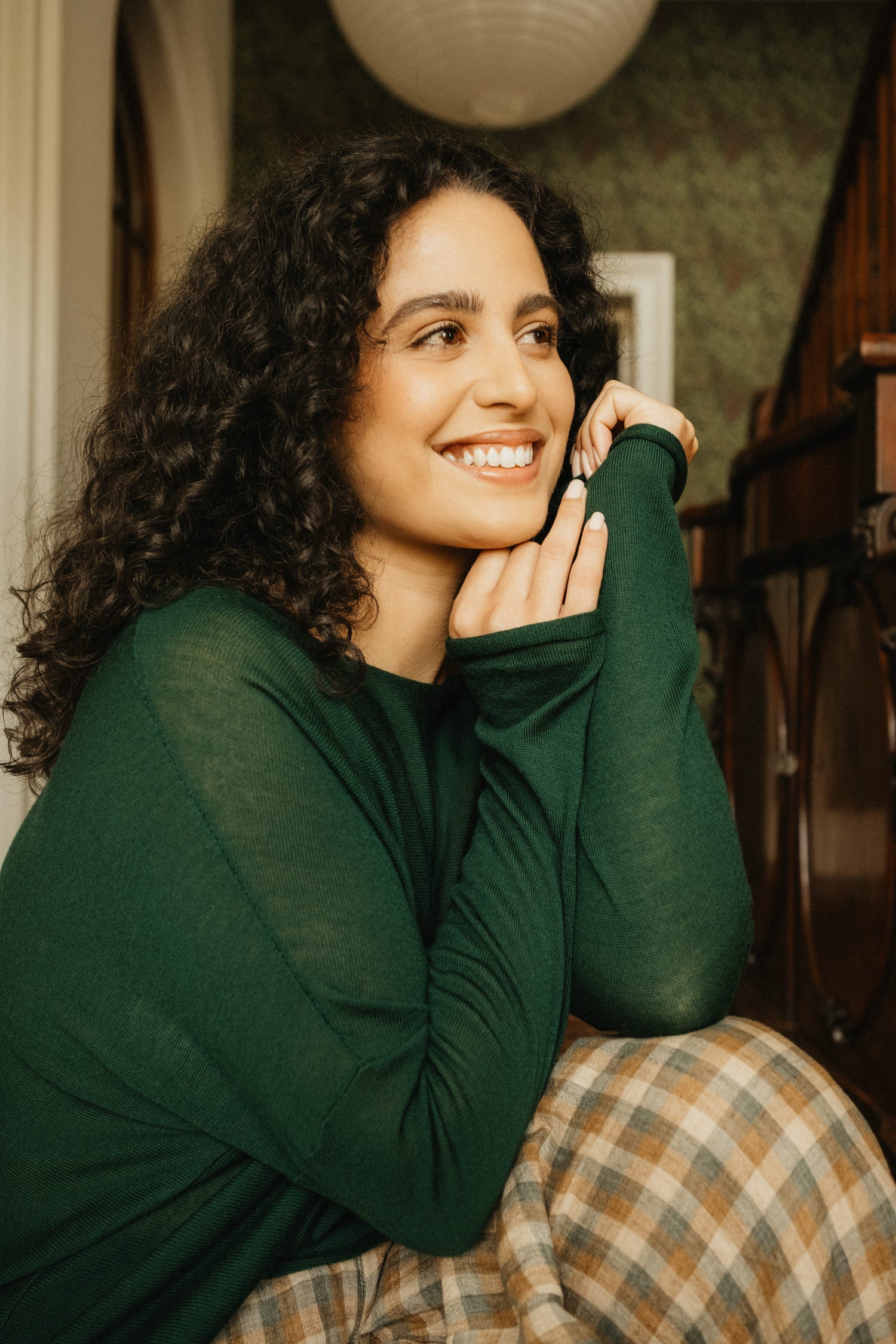 Montaigne Laurant 100% Australian Merino Superfine Loose Summer Knit Teal