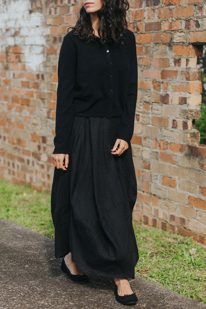 Lavigne French Linen Asymmetrical Skirt