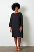 Montaigne Liberte Linen Swing Dress Navy1