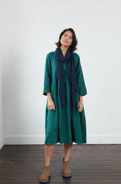 Montaigne Linen Scarf Navy