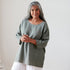 Montaigne Loose Linen 3/4 Sleeve Top Khaki