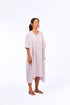 Montaigne Louloute Linen Smock Dress with Pockets Lilac5