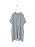 Montaigne Louloute Linen Smock Dress with Pockets Pale Blue