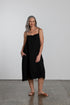 Montaigne Lourdes Linen Singlet Dress Black3