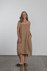 Montaigne Lourdes Linen Singlet Dress Ocre