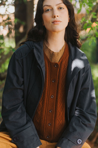 Montaigne Luella 100% New Zealand Lambswool Vest Chestnut4