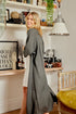 Montaigne Madeleine Bias Cut Linen Coat Petrol