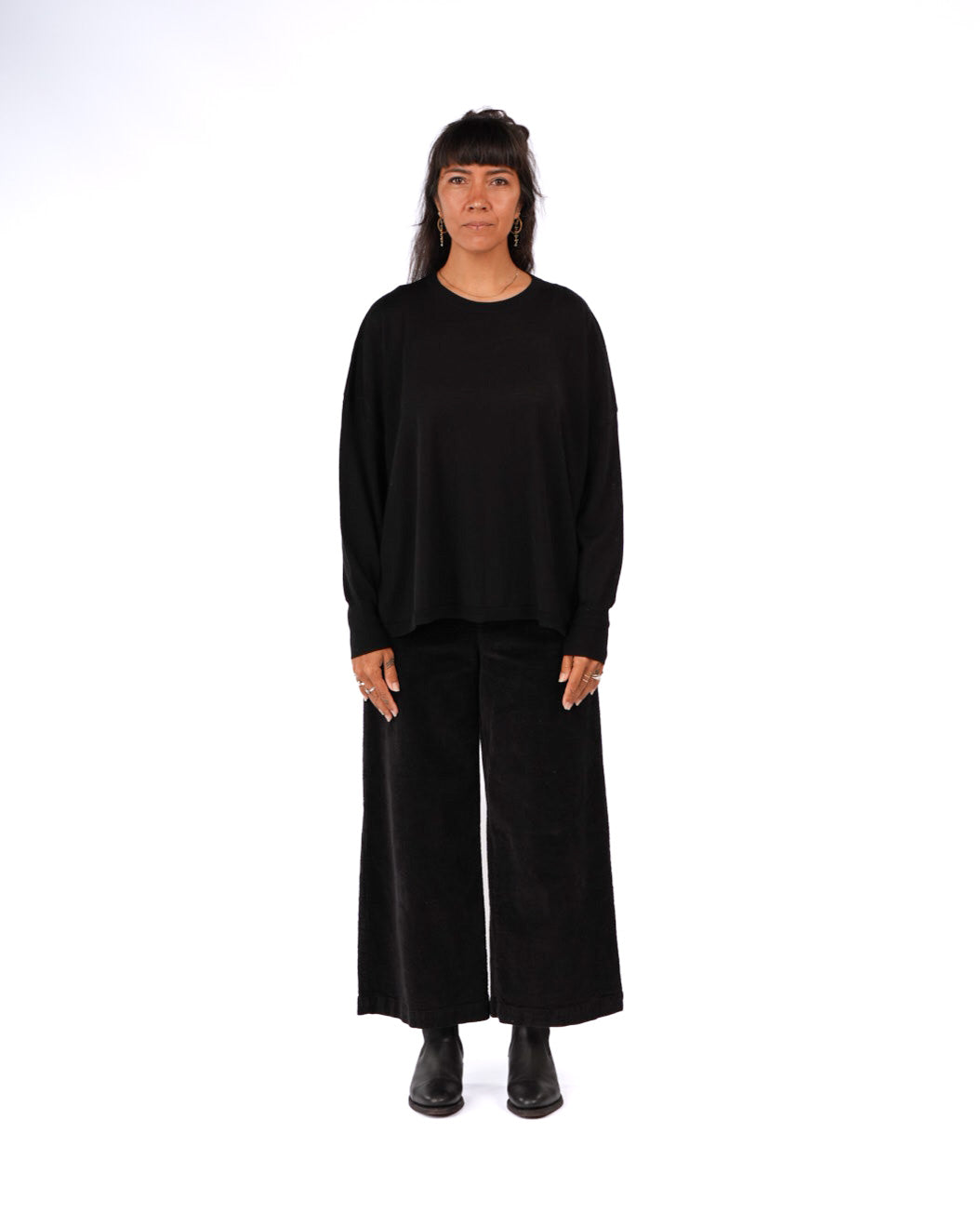 Montaigne Manuel Australian Merino Sweater Black