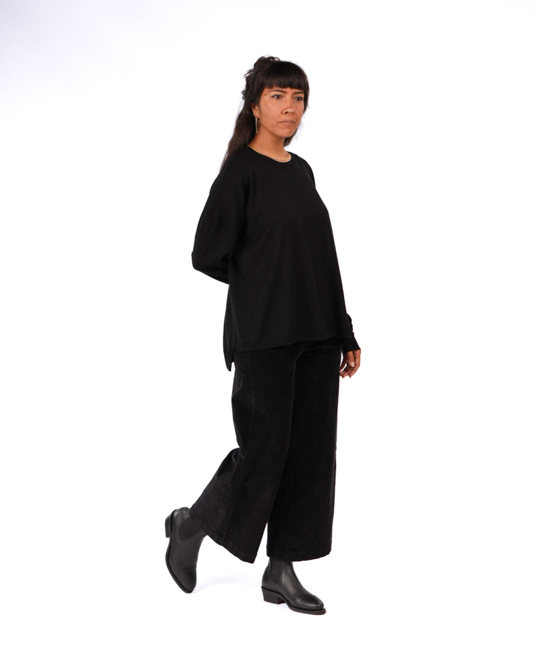 Montaigne Manuel Australian Merino Sweater Black1