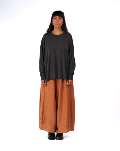 Montaigne Manuel Australian Merino Sweater Charcoal