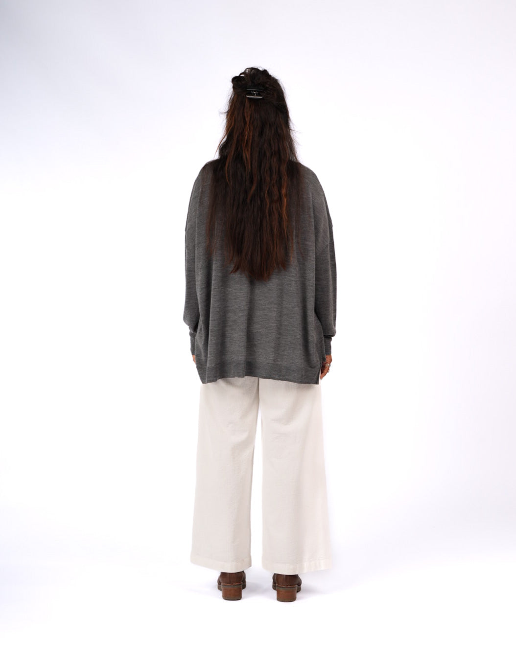 Montaigne Manuel Australian Merino Sweater Grey1