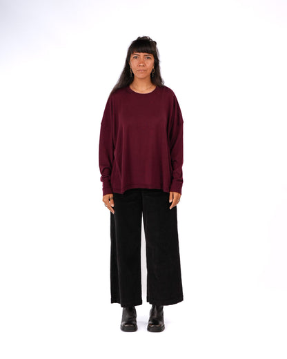 Montaigne Manuel Australian Merino Sweater Plum