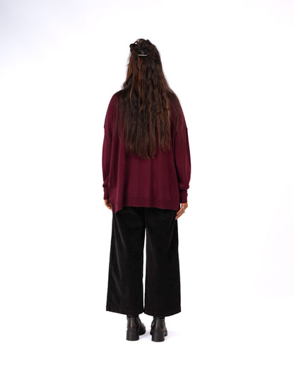 Montaigne Manuel Australian Merino Sweater Plum3