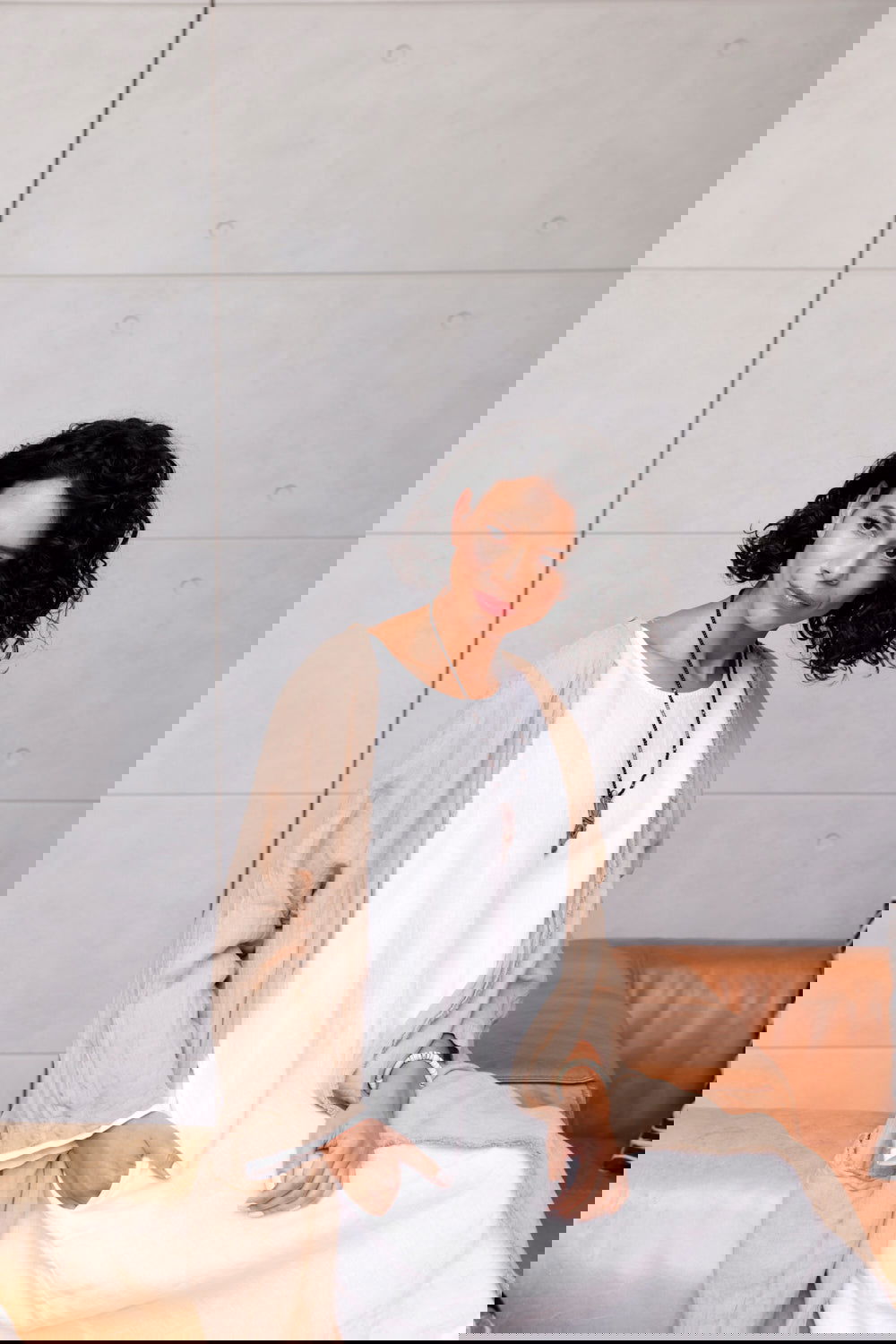 Montaigne Marlène Overcoat with Raw Seams Natural1