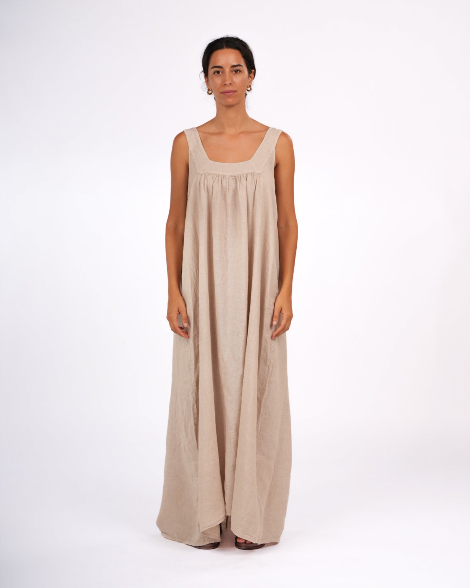 Montaigne Marseille Linen Dress Natural