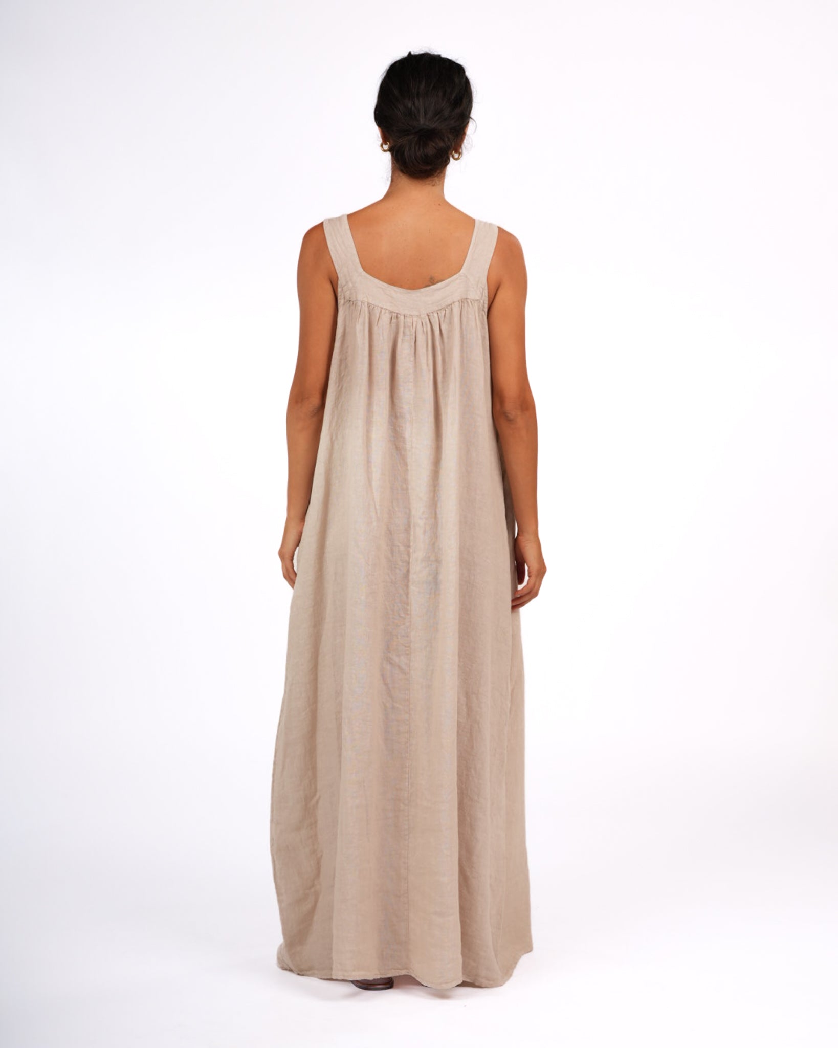 Montaigne Marseille Linen Dress Natural1
