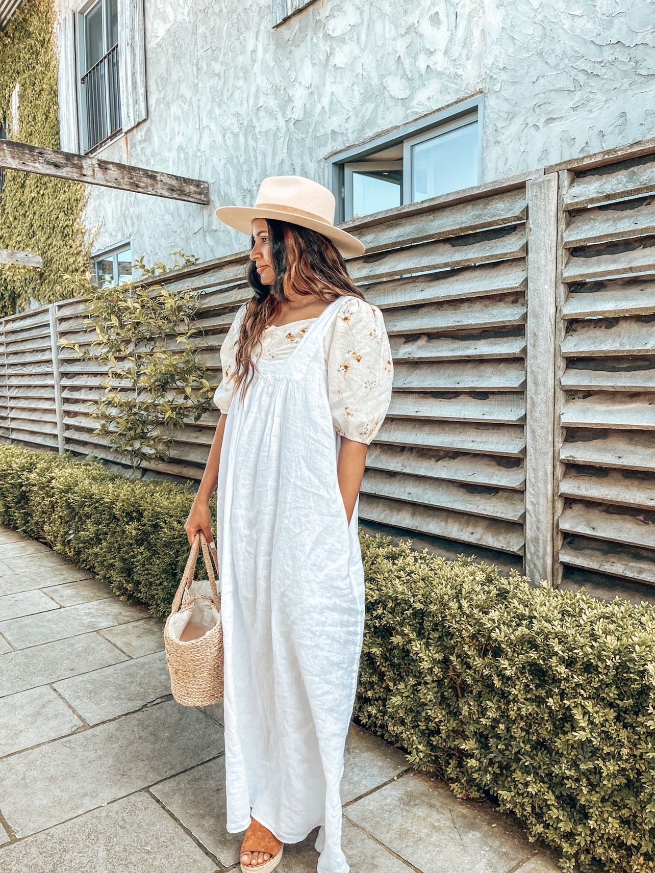 Montaigne Marseille Linen Dress White1