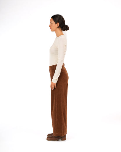 Montaigne Merino Wool Knit Top Spencer– Lightweight Layering Essential White1