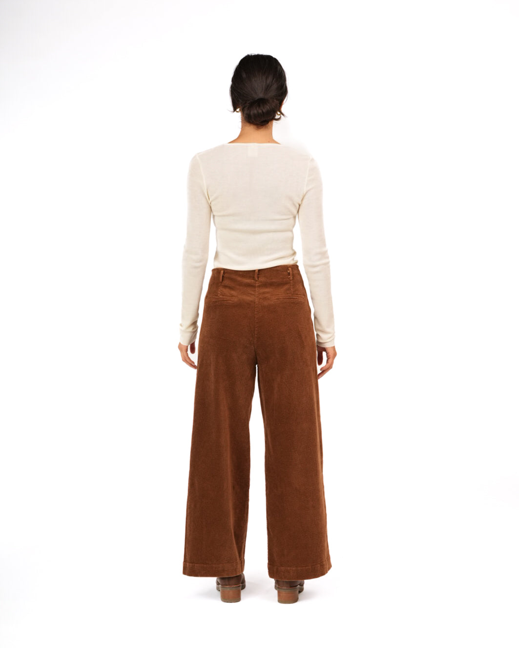 Montaigne Merino Wool Knit Top Spencer– Lightweight Layering Essential White6