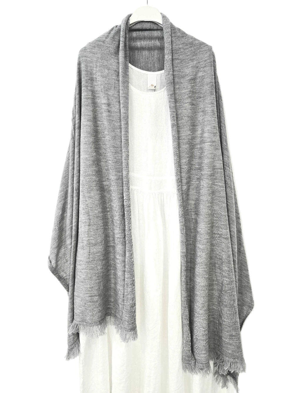 Montaigne Merino Wrap Scarf – 100% Australian Merino Wool Grey