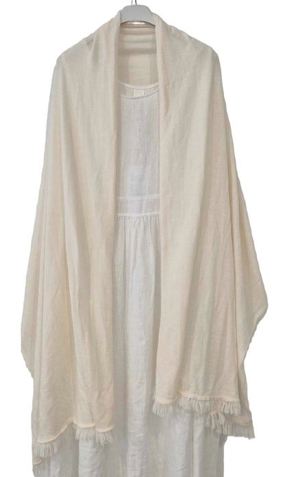 Montaigne Merino Wrap Scarf – 100% Australian Merino Wool White