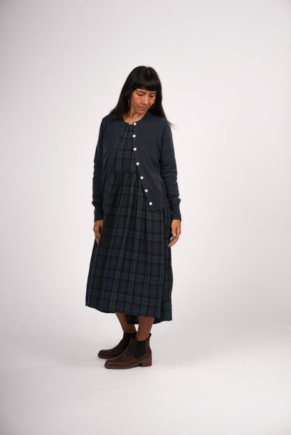 Montaigne Minimalist Lambswool Cardigan Indigo2