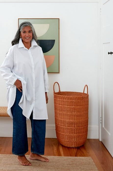 Montaigne Mon Ami Oversized Poplin Shirt White2