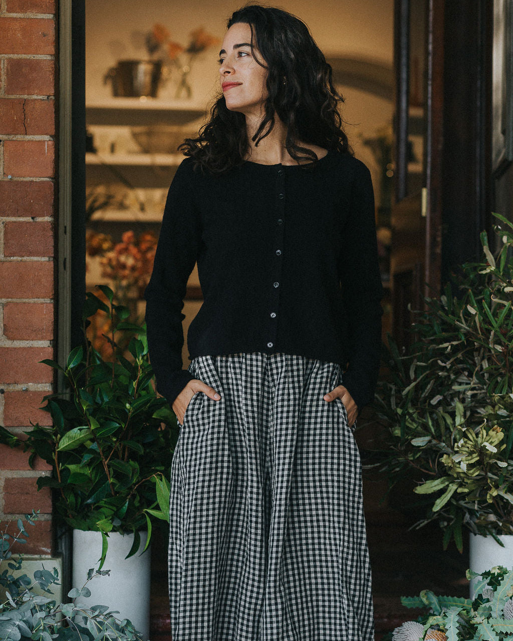 NZ Lambswool Cropped Cardigan