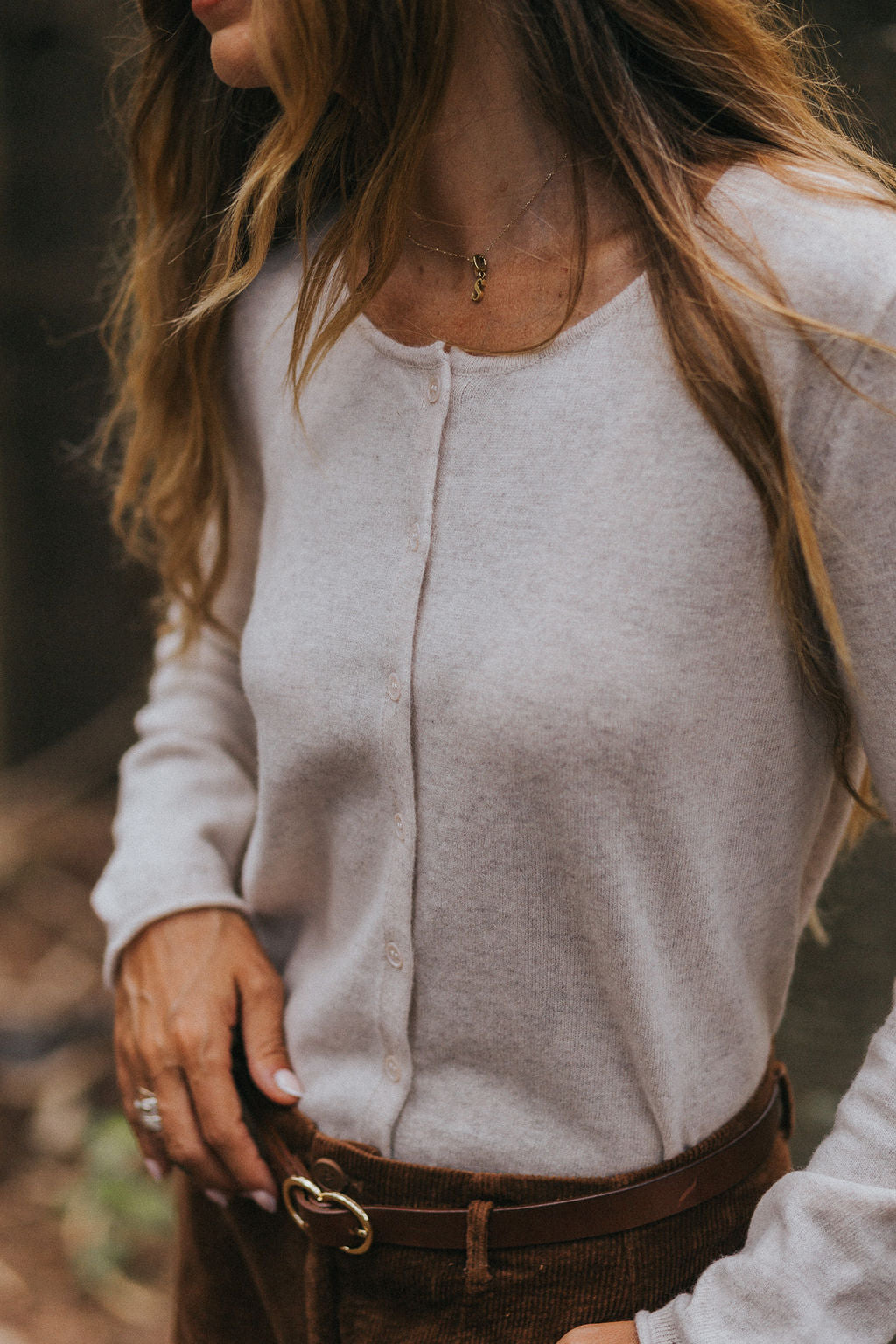 Montaigne NZ Lambswool Cropped Cardigan Soft Rose6