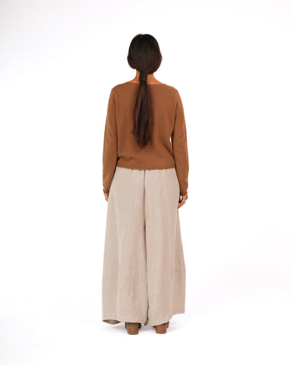 Montaigne NZ Lambswool Cropped Cardigan Toffee4