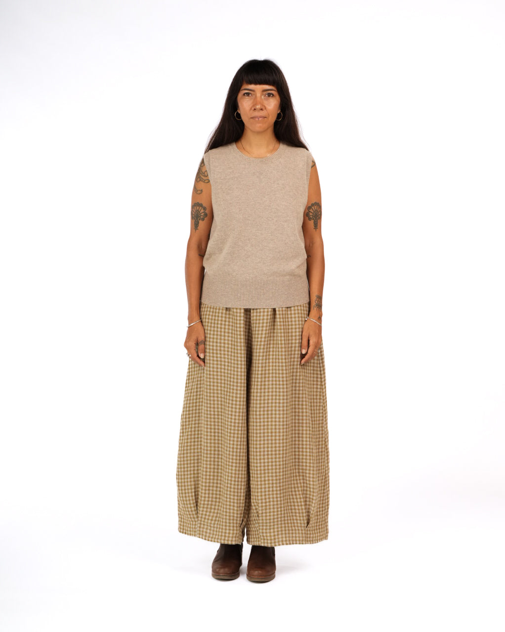 Montaigne NZ Lambswool Oversized Vest Oatmeal