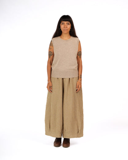 Montaigne NZ Lambswool Oversized Vest Oatmeal