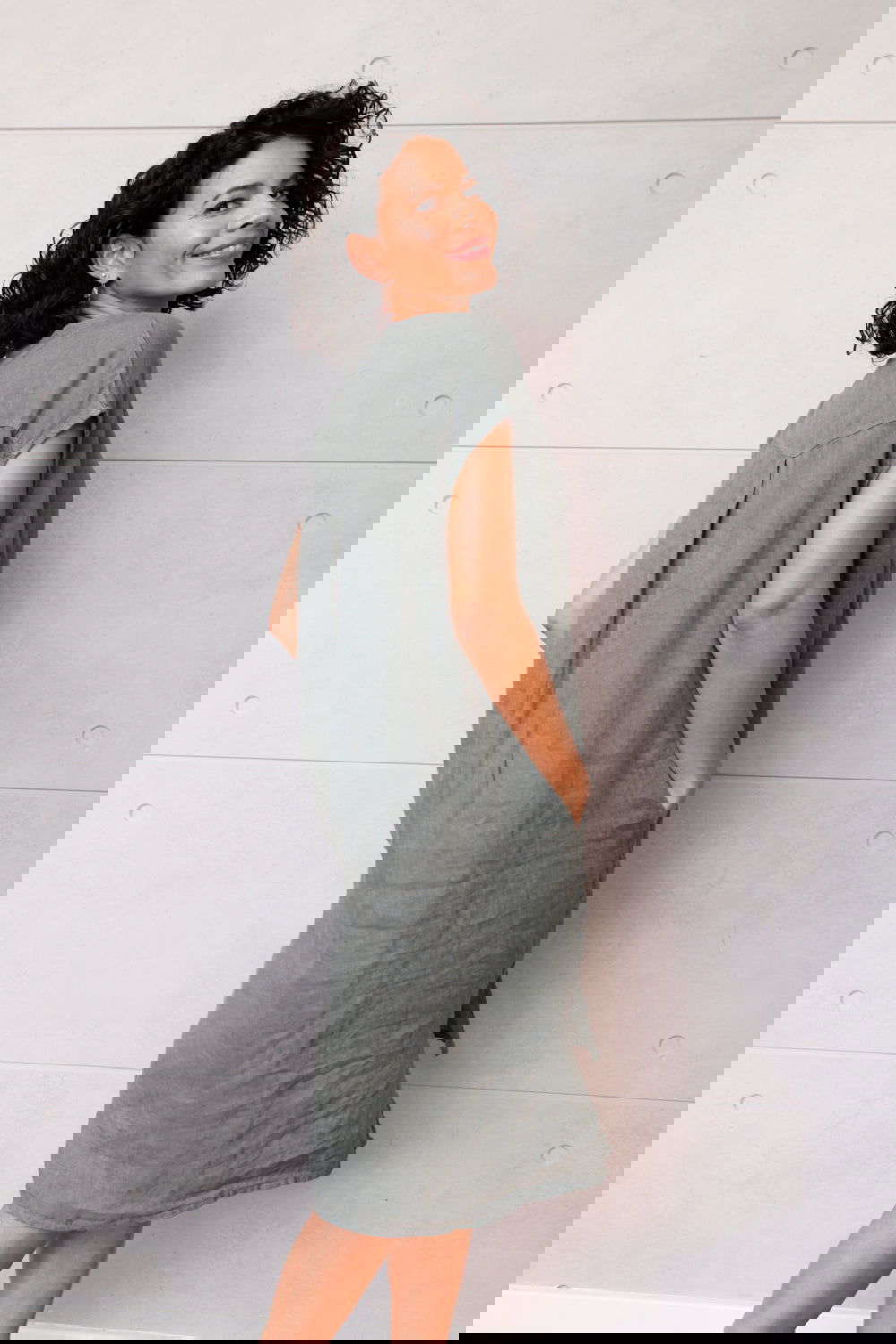 Montaigne Ocèane Linen Dress Khaki1