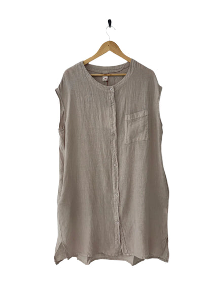Montaigne Ocèane Linen Dress Natural