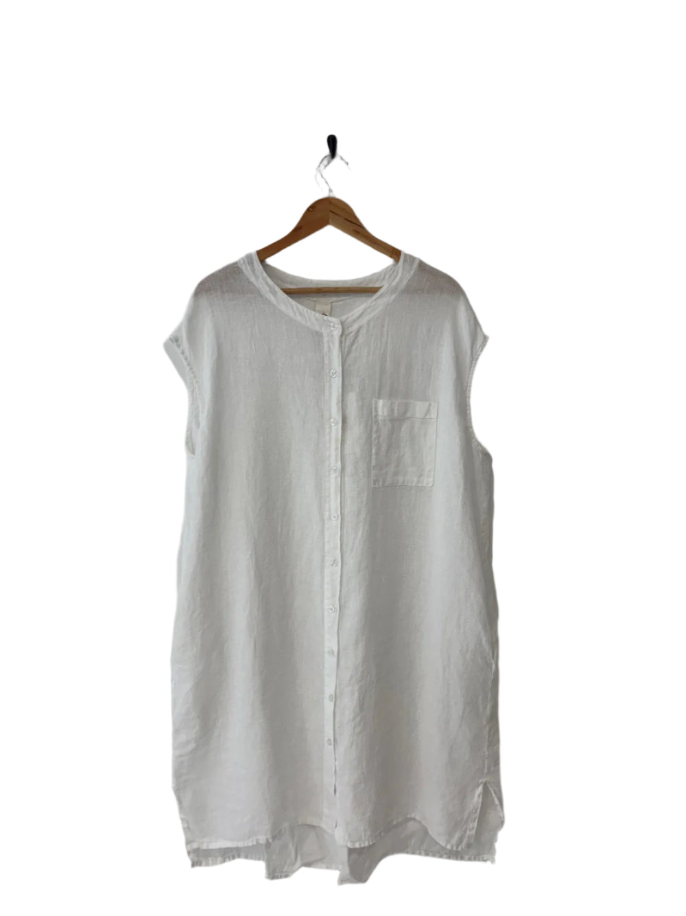 Montaigne Ocèane Linen Dress White