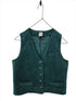 Montaigne Odette Velvet Vest Teal