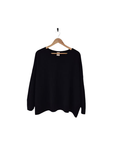 Montaigne Olivia 100% New Zealand Lambswool Jumper Black1