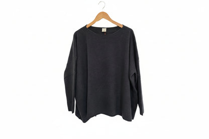 Montaigne Olivia 100% New Zealand Lambswool Jumper Dark Indigo