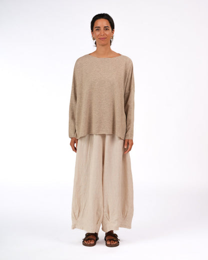 Montaigne Olivia 100% New Zealand Lambswool Jumper Oatmeal2